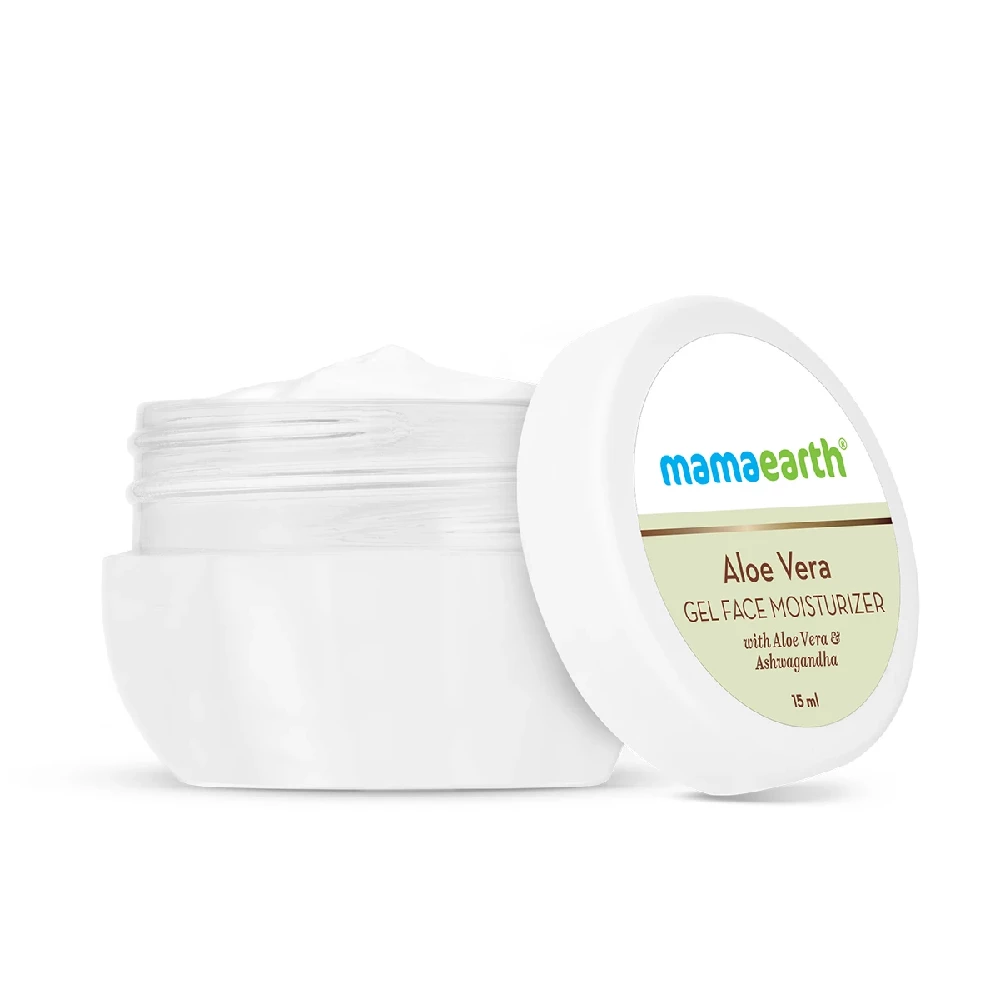 Aloe Vera Gel Face Moisturizer with Aloe Vera & Ashwagandha for a Youthful Glow, 15g-3.webp